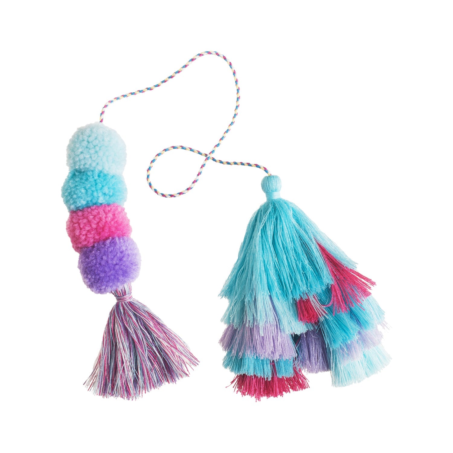 Bogg Bag Bauble - Cotton Candy Double Tassel | UROXGP-816