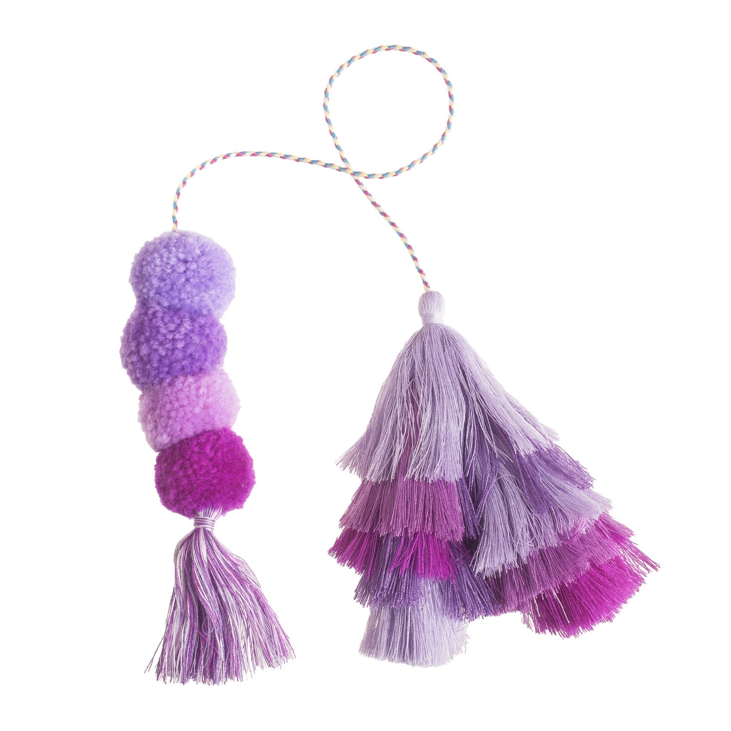 Bogg Bag Bauble - Purple Rain Double Tassel | JVONIS-273