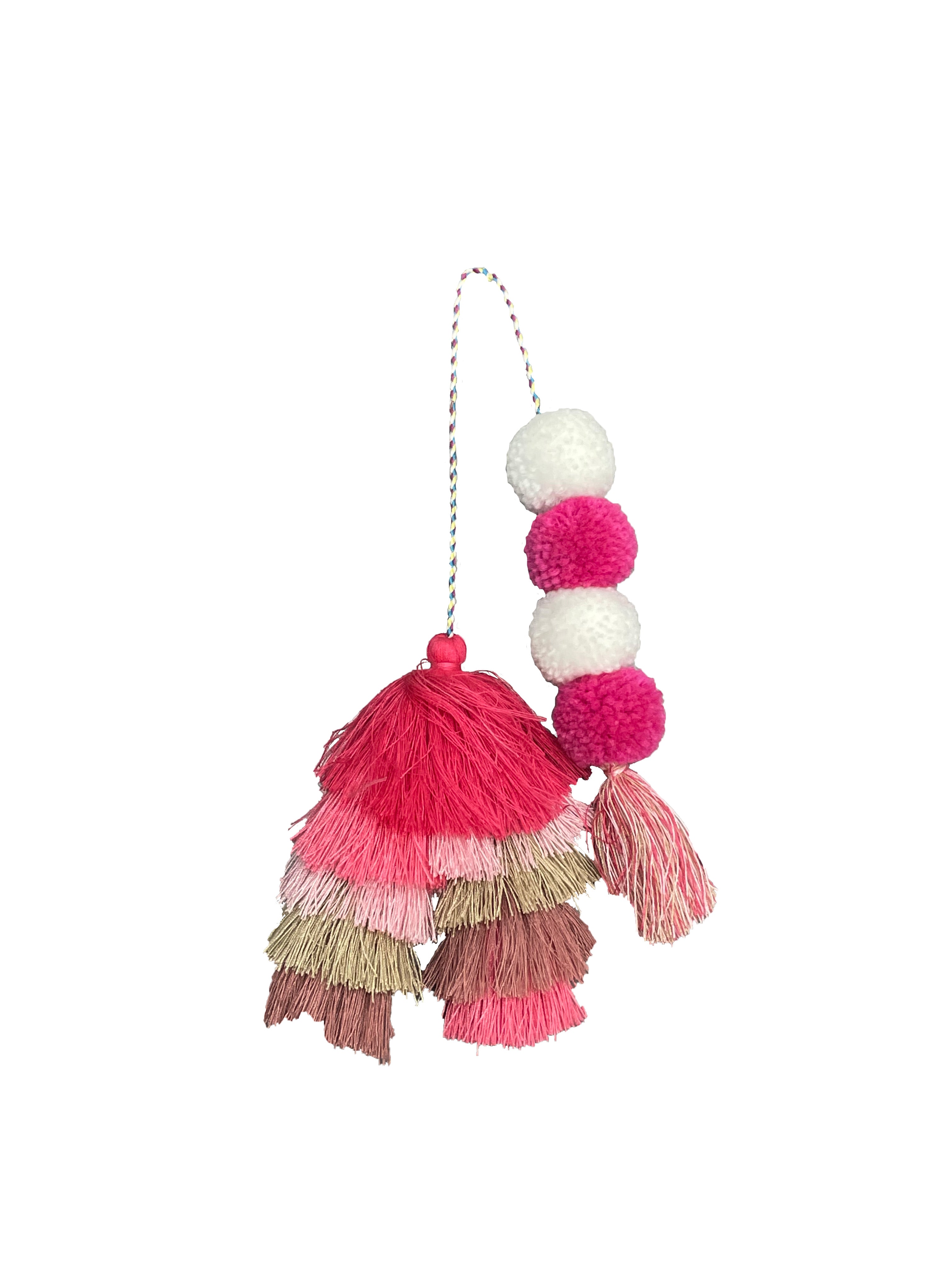 Bogg Bag Bauble - Straw Market Double Tassel | JNAUCG-860